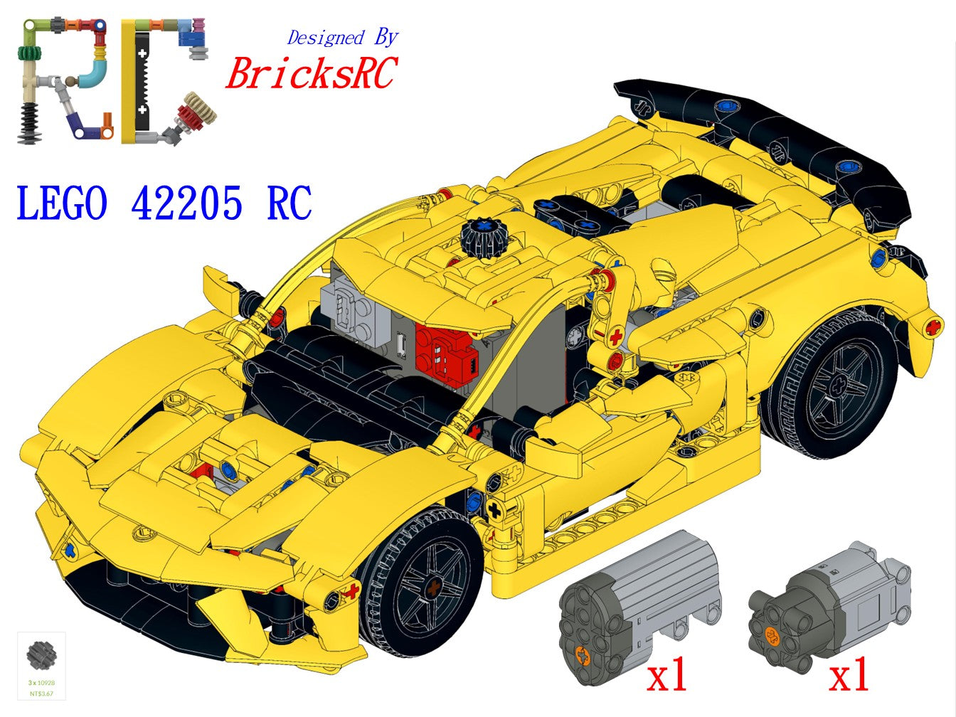 Instructions] Motorize LEGO 42205 Chevrolet Corvette Stingray