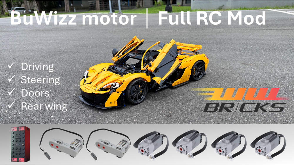Instructions] Motorize LEGO Technic 42172 McLaren P1 with BuWizz