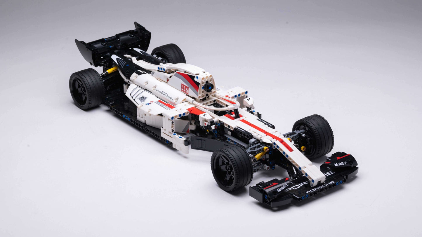 Alternative build instructions for LEGO Technic 42096:Transform your Porsche 911 RSR kit into a F1 - WW Bricks Studio Official Store