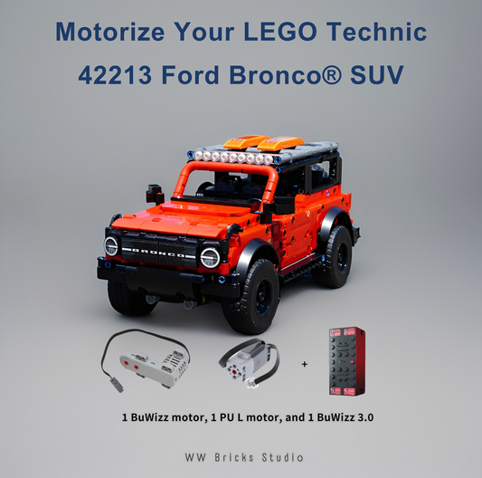 [Instructions] Motorize LEGO Technic 42213 Ford Bronco SUV with BuWizz 3.0 and BuWizz motor