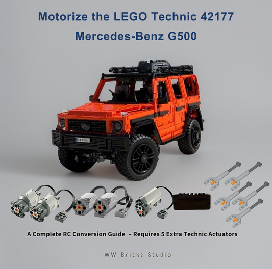 [Instructions] Motorize LEGO Technic 42177 Mercedes Benz G500 with Mouldking 6.0 Powered Module Kit