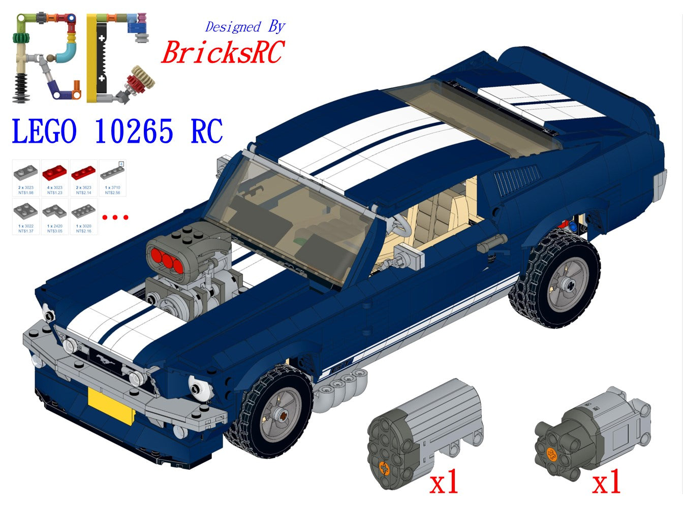 TXXCI Luci LED Kit Compatibile con Lego 10265 Ford Mustang GT(Non Incluso Modello TXXCI Luci LED Kit Compatibile con Lego 10265 Ford Mustang GT(Non Incluso Modello