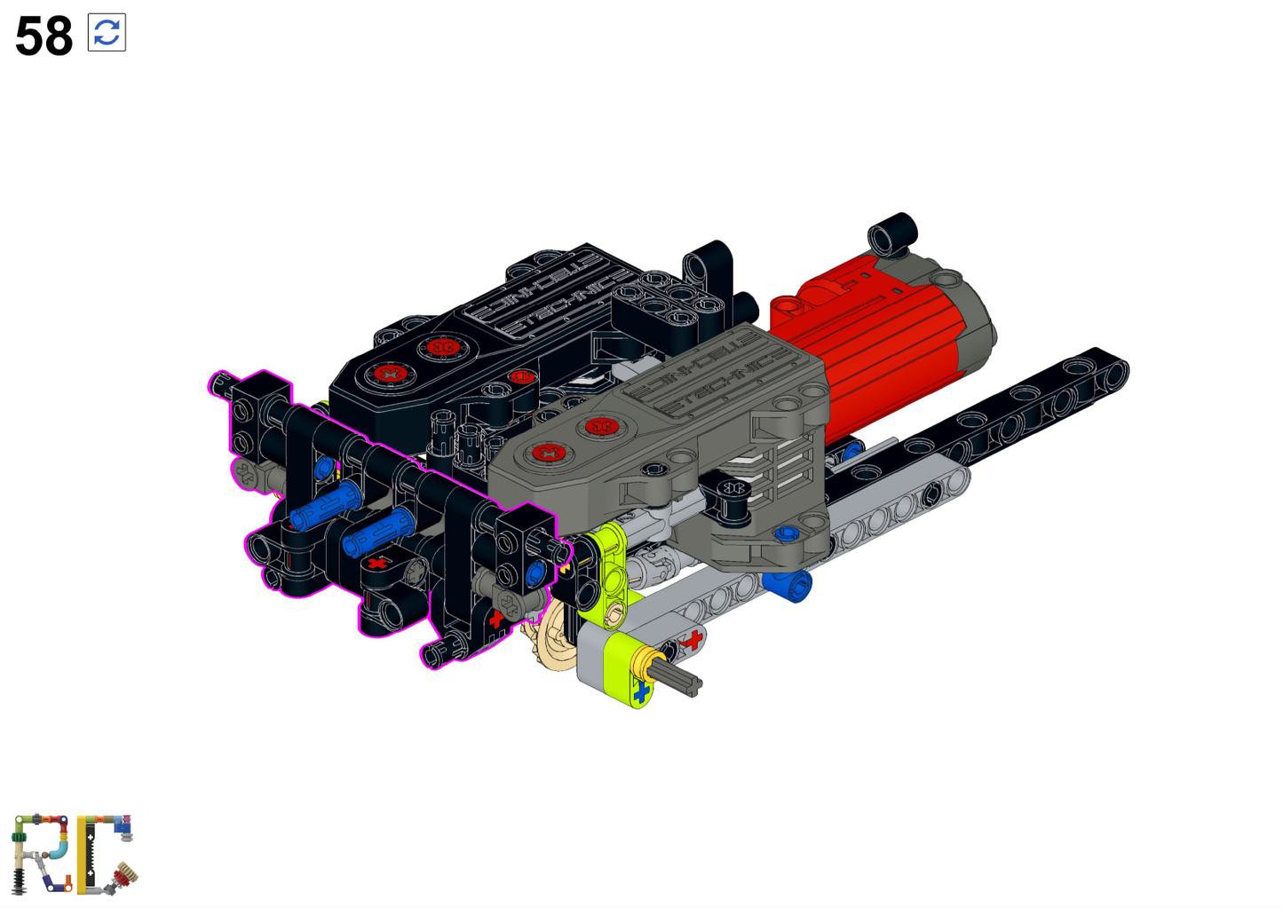 [Instructions] Motorize LEGO 42161 Lamborghini Huracán Tecnica (Buggy Motor*2 Driving)