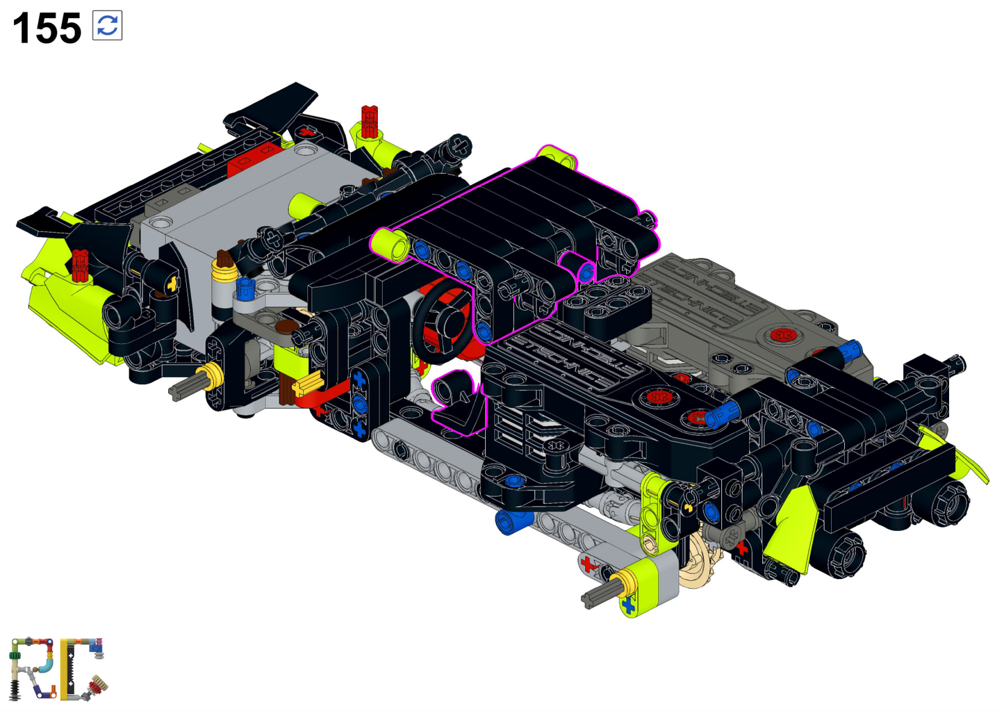 [Instructions] Motorize LEGO 42161 Lamborghini Huracán Tecnica (Buggy Motor*2 Driving)