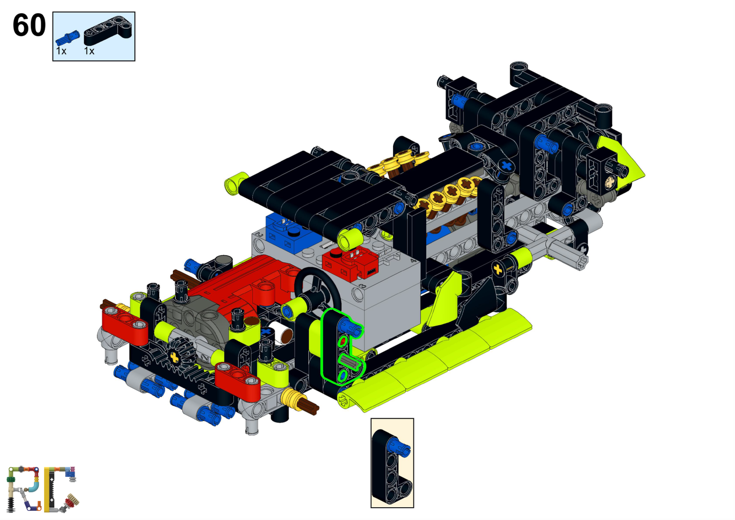 [Instructions] Motorize LEGO 42161 Lamborghini Huracán Tecnica (L Motor Driving)