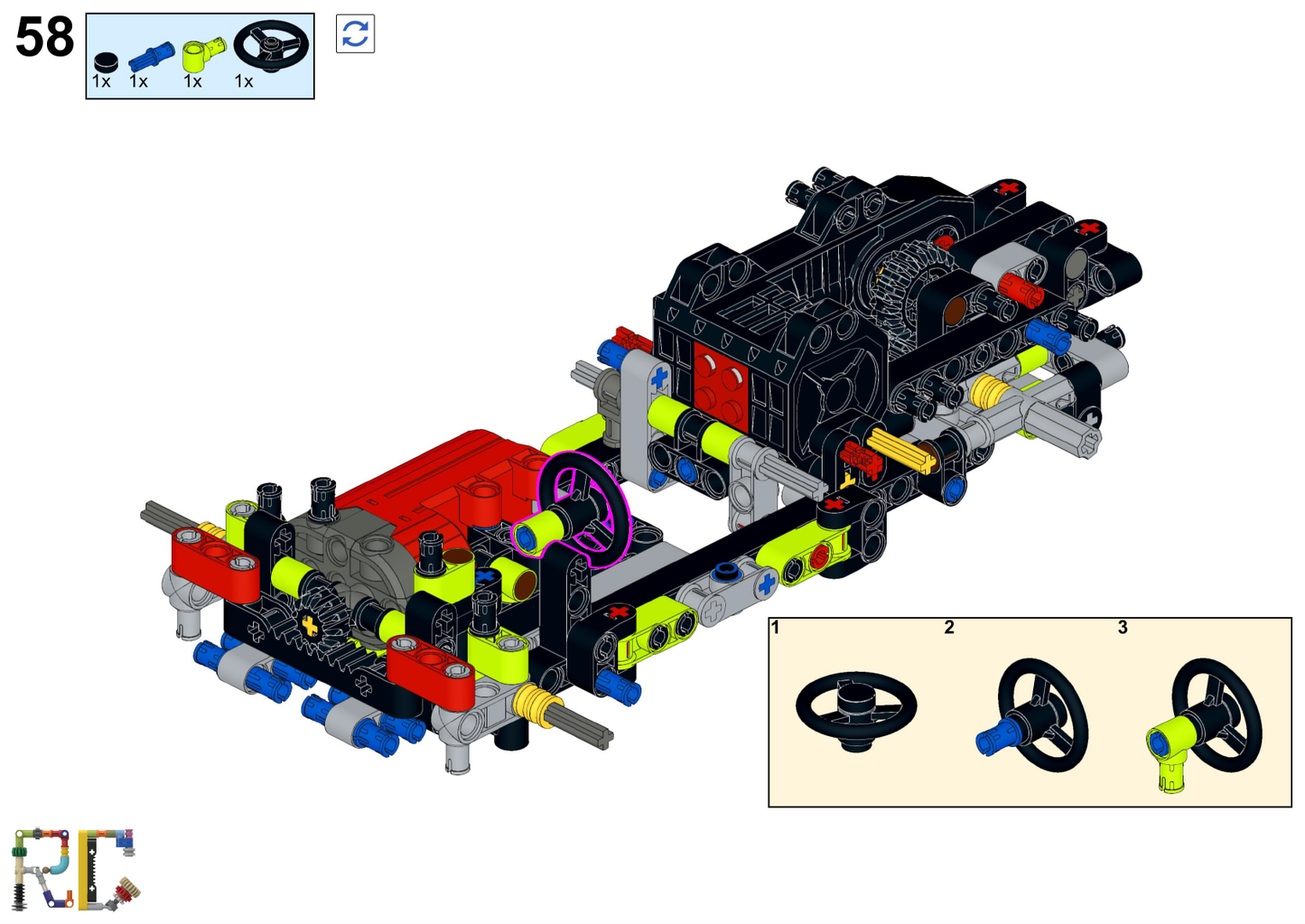 [Instructions] Motorize LEGO 42161 Lamborghini Huracán Tecnica (Buggy Motor Driving)