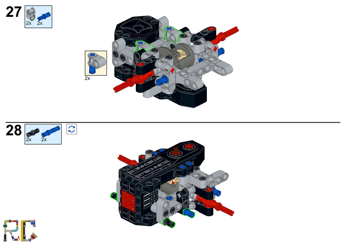 [Instructions] Motorize LEGO 42153 NASCAR Next Gen Chevrolet Camaro ZL1 ...