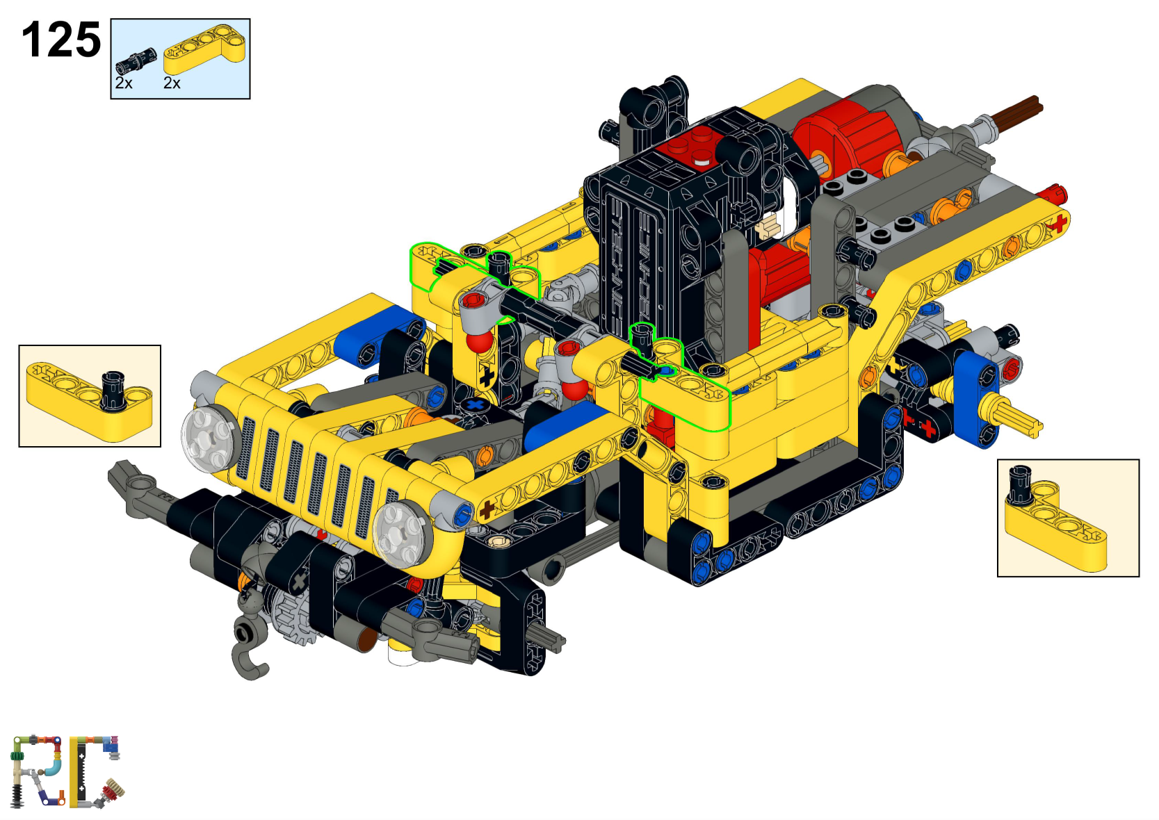 Instructions Motorize LEGO 42122 Jeep Wrangler Buggy Motor Driving