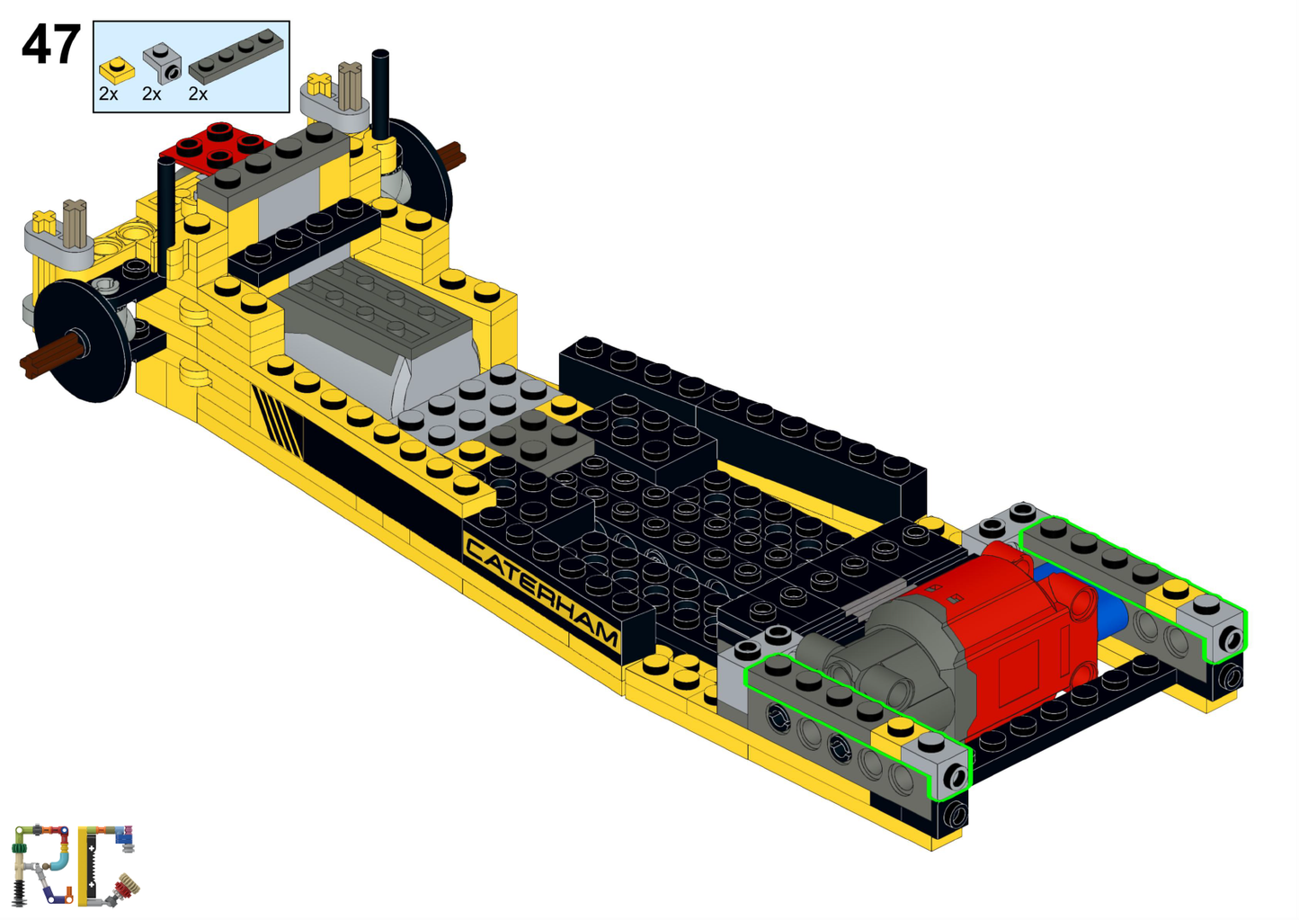 [Instructions] Motorize LEGO 21307 Caterham Seven 620R