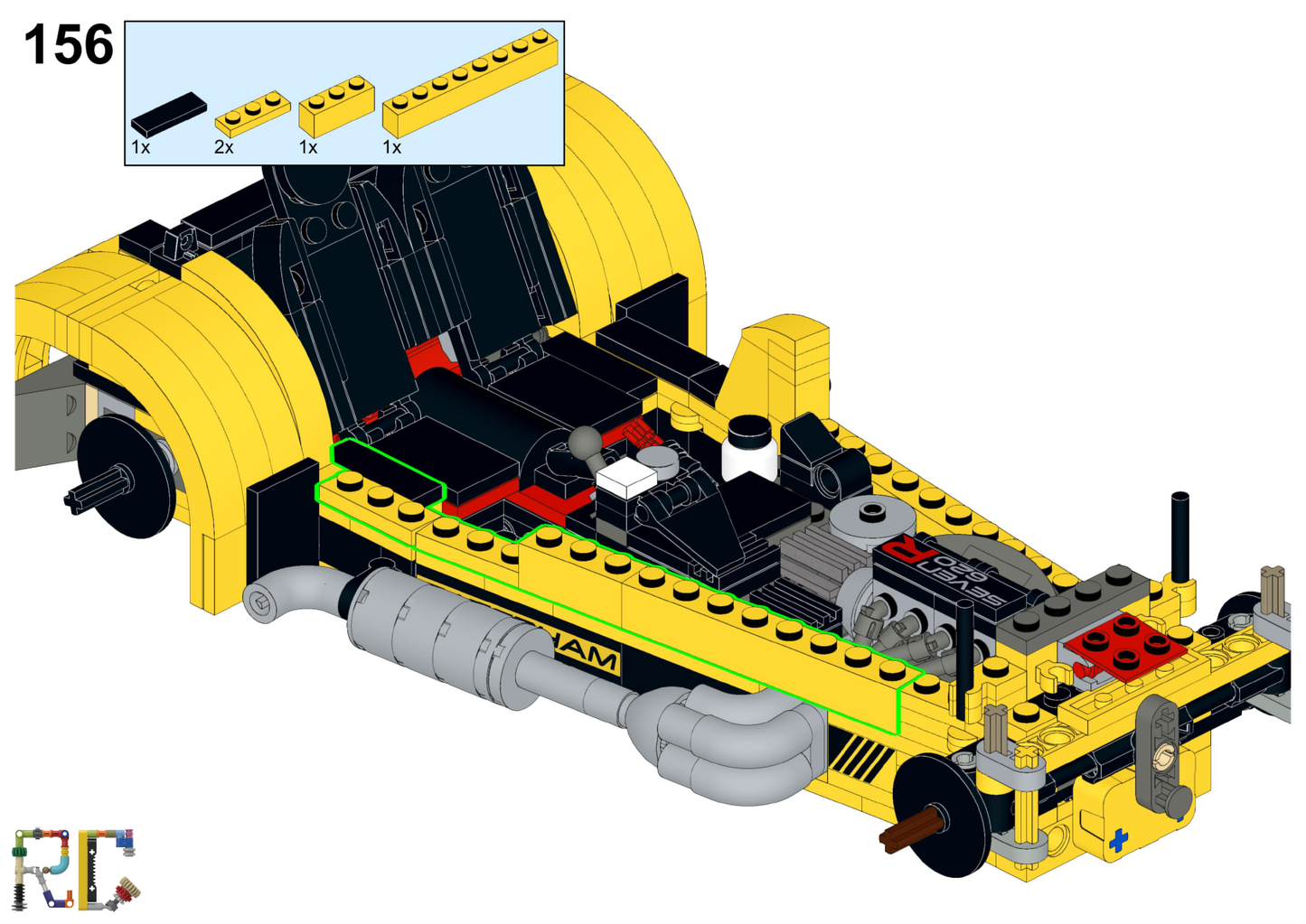 [Instructions] Motorize LEGO 21307 Caterham Seven 620R