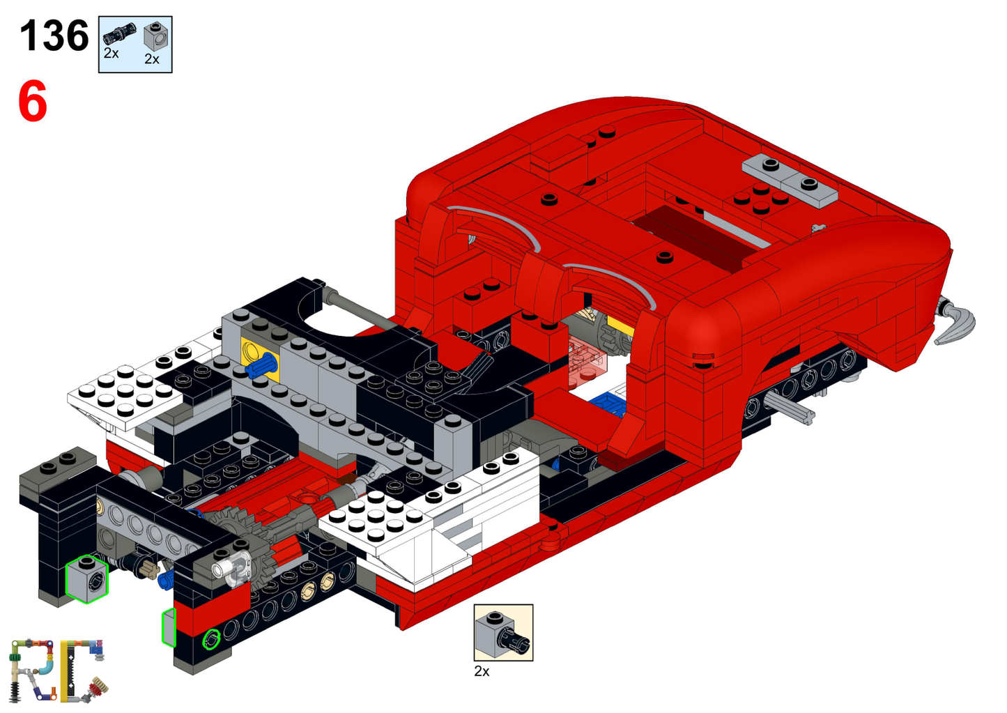 [Instructions] Motorize LEGO 10321 Corvette