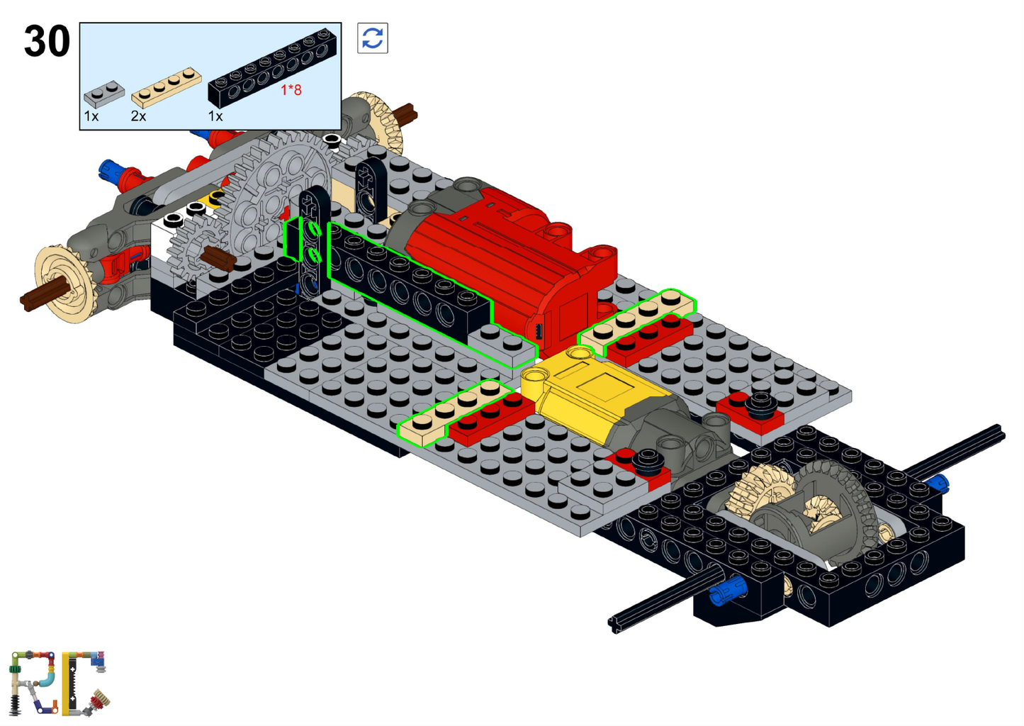 [Instructions] Motorize LEGO 10265 Ford Mustang