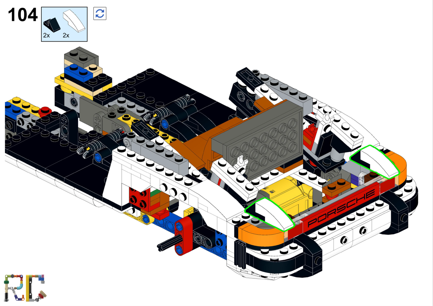 [Instructions] Motorize LEGO 10295 Porsche 911 Turbo & 911 Targa