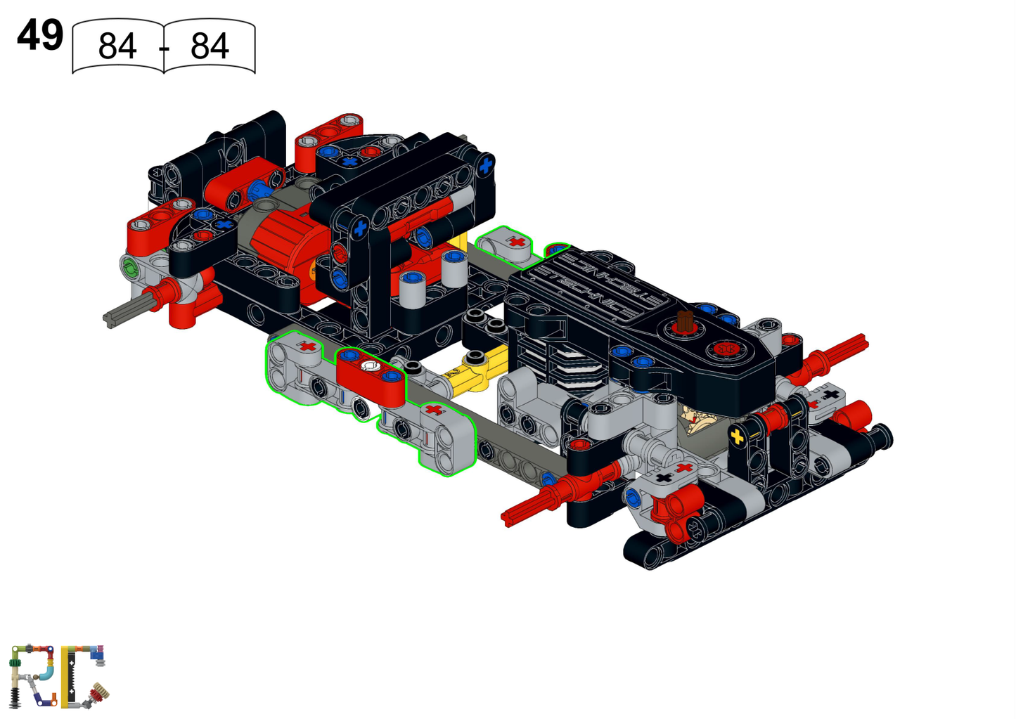 [Instructions] Motorize LEGO 42153 NASCAR Next Gen Chevrolet Camaro ZL1 (Buggy Motor Driving)