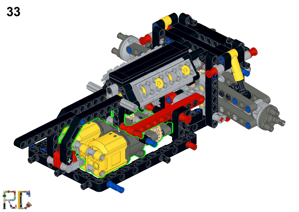 [Instructions] Motorize LEGO 42125 Ferrari 488 GTE "AF Corse #51"