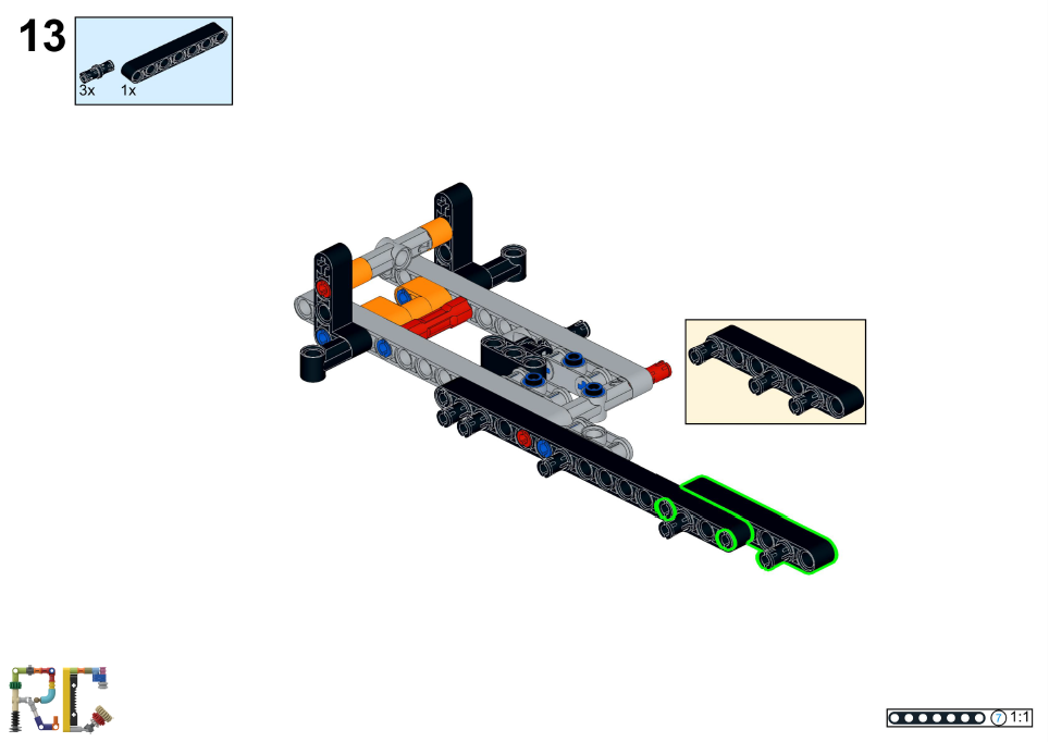 Lego technic combinable instructions sale