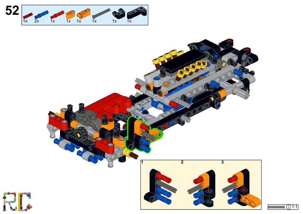 [Instructions] Motorize LEGO 42196 Lamborghini Huracán Tecnica Orange (L Motor Driving)