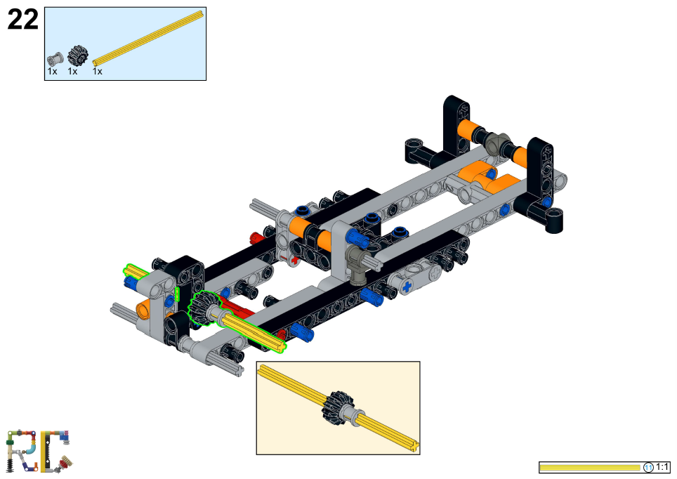 [Instructions] Motorize LEGO 42196 Lamborghini Huracán Tecnica Orange (Buggy Motor Driving)