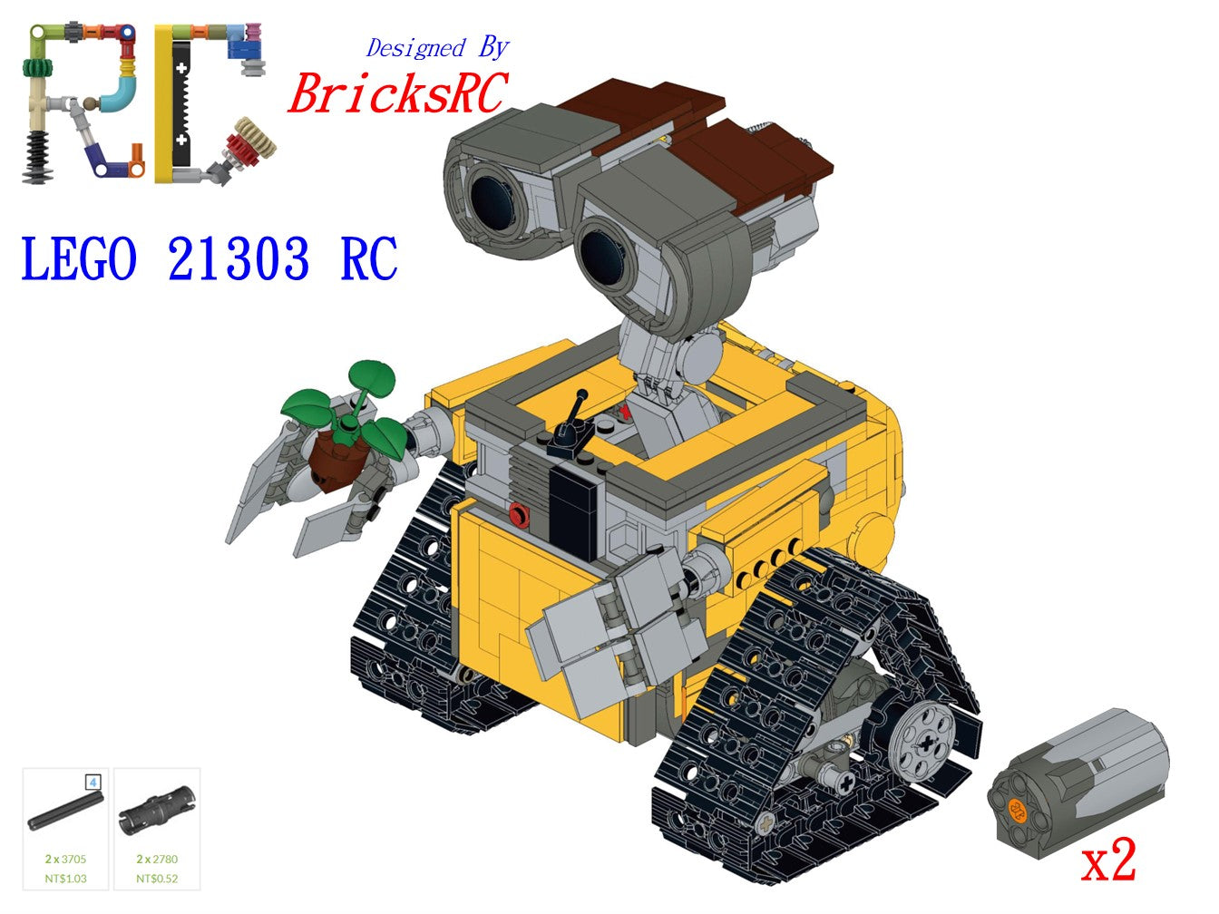 [Instructions] Motorize LEGO 21303 WALL•E