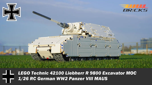 [Instructions] 1/26 RC German Panzer VIII MAUS - LEGO Technic 42100 Liebherr R 9800 Excavator MOC