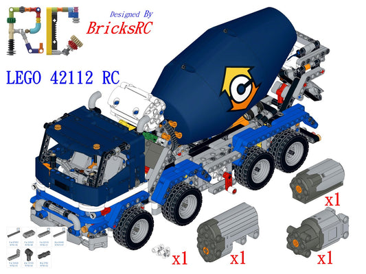 [Instructions] Motorize LEGO 42112 Cement Mixer