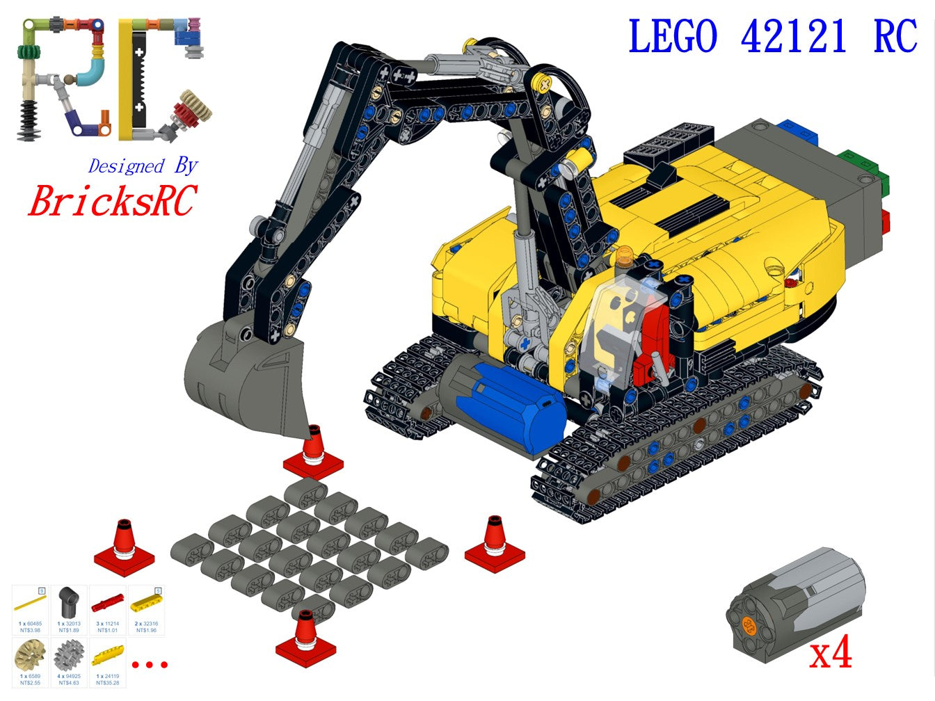 [Instructions] Motorize LEGO 42121 Heavy-Duty Excavator