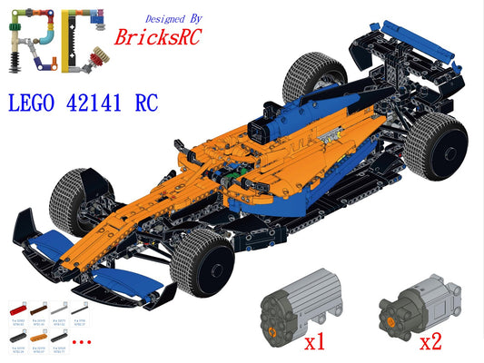 [Instructions] Motorize LEGO 42141 McLaren Formula 1 Team 2022