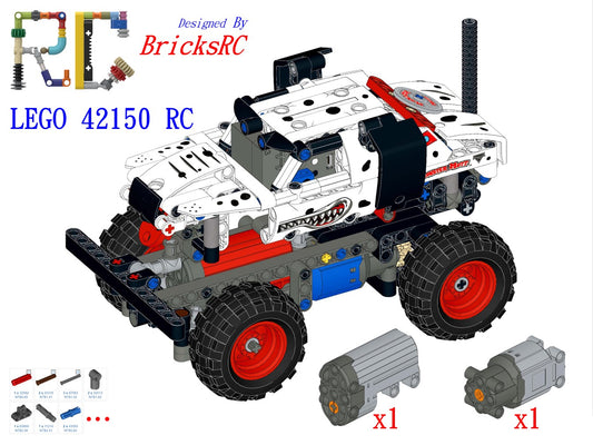 [Instructions] Motorize LEGO 42150 Monster Jam Monster Mutt Dalmatian