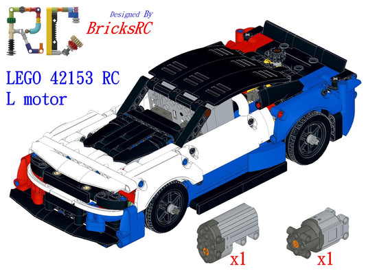 [Instructions] Motorize LEGO 42153 NASCAR Next Gen Chevrolet Camaro ZL1 (L Motor Driving)