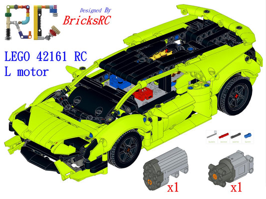 [Instructions] Motorize LEGO 42161 Lamborghini Huracán Tecnica (L Motor Driving)