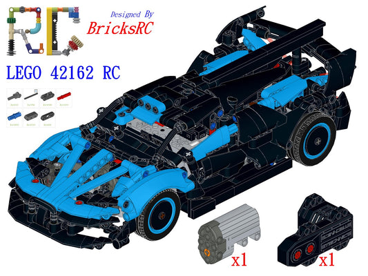 [Instructions] Motorize LEGO 42162 Bugatti Bolide Agile Blue