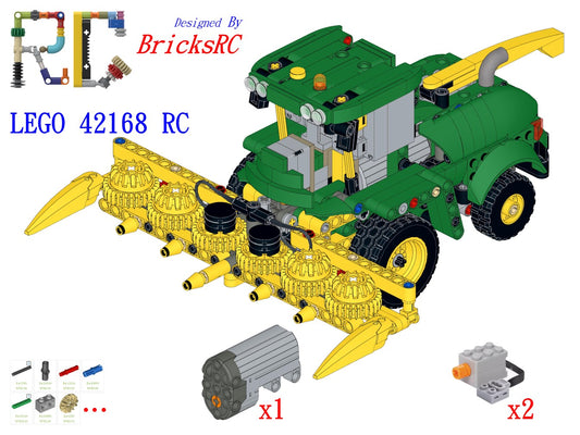 [Instructions] Motorize LEGO 42168 John Deere 9700 Forage Harvester