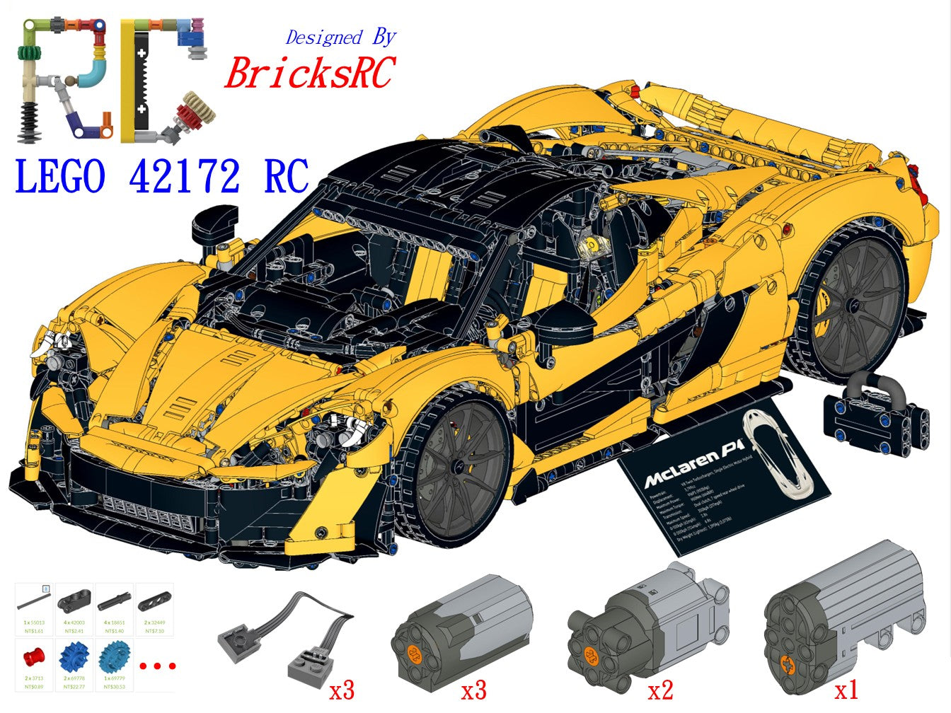 [Instructions] Motorize LEGO 42172 McLaren P1