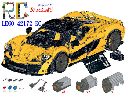 [Instructions] Motorize LEGO 42172 McLaren P1(gearbox and engine retained)