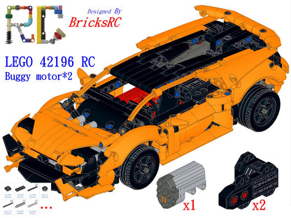 [Instructions] Motorize LEGO 42161/42196 Lamborghini Huracán Tecnica (Buggy Motor*2 Driving)