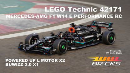 [Instructions] Motorize LEGO Technic 42171 Mercedes-AMG F1 W14 E with POWERED UP motor