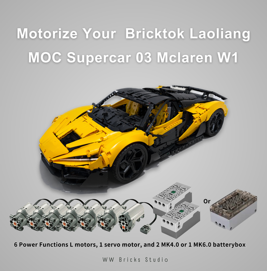 [Instructions] Motorize Bricktok Laoliang Supercar03  McLaren W1