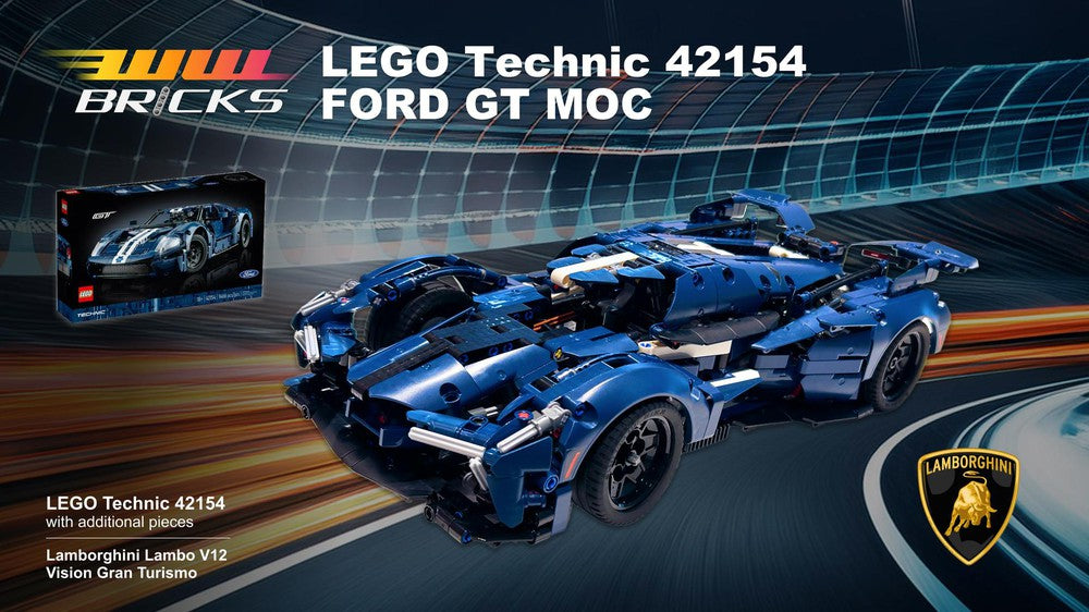 [Instructions] Lamborghini V12 GT - LEGO Technic 42154 Ford GT MOC