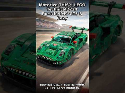 [Instructions] Motorize LEGO Technic 42224 Porsche 911 GT3 R REXY AO Racing Car with BuWizz 3.0 and BuWizz motor