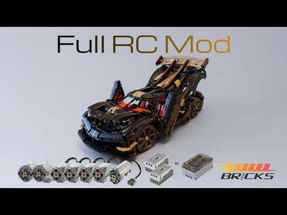 [Instructions] Motorize LEGO Technic 42232 Koenigsegg Sadair's Spear with power functions motors
