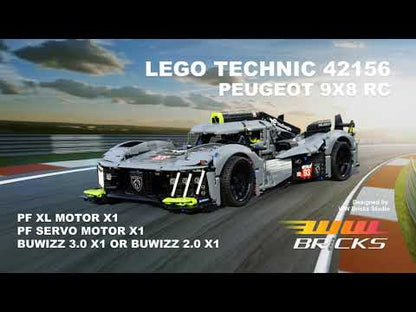 [Instructions] Motorize LEGO Technic 42156 PEUGEOT 9X8 with BuWizz 3.0 or 2.0