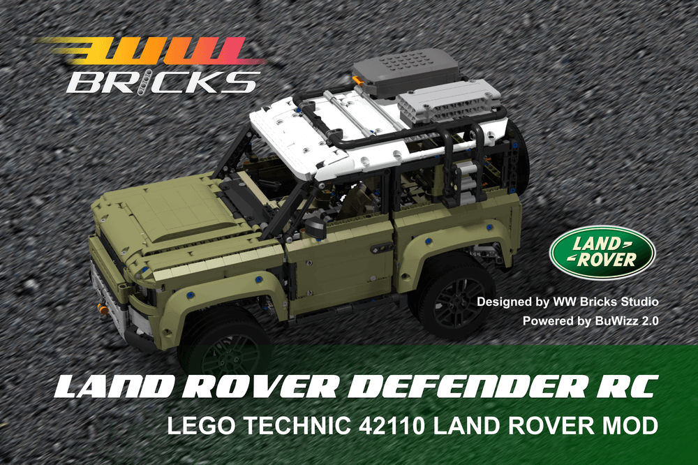 Motorize LEGO Technic 42110 Landrover Defender with BuWizz 2.0 - WW Bricks Studio Official Store