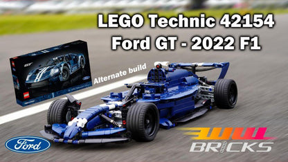 Alternative F1 build instructions for LEGO Technic 42154 Ford GT