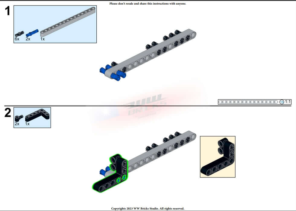 Alternative F1 car build instructions for LEGO Technic 42151 Bugatti Bolide