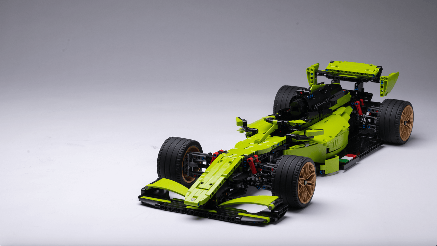 Alternative build instructions for LEGO Technic 42115：Transform your Lamborghini Sian kit into a F1 - WW Bricks Studio Official Store