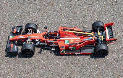 Alternative build instructions for LEGO Technic 42125：Transform your Ferrari 488 GTE kit into a F1 - WW Bricks Studio Official Store