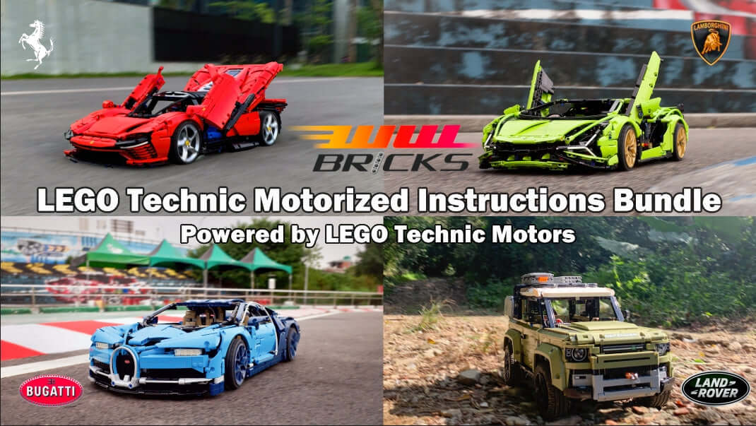 Get all great LEGO Technic cars motorized solution one time!! 20% off - WW Bricks Studio Official Store