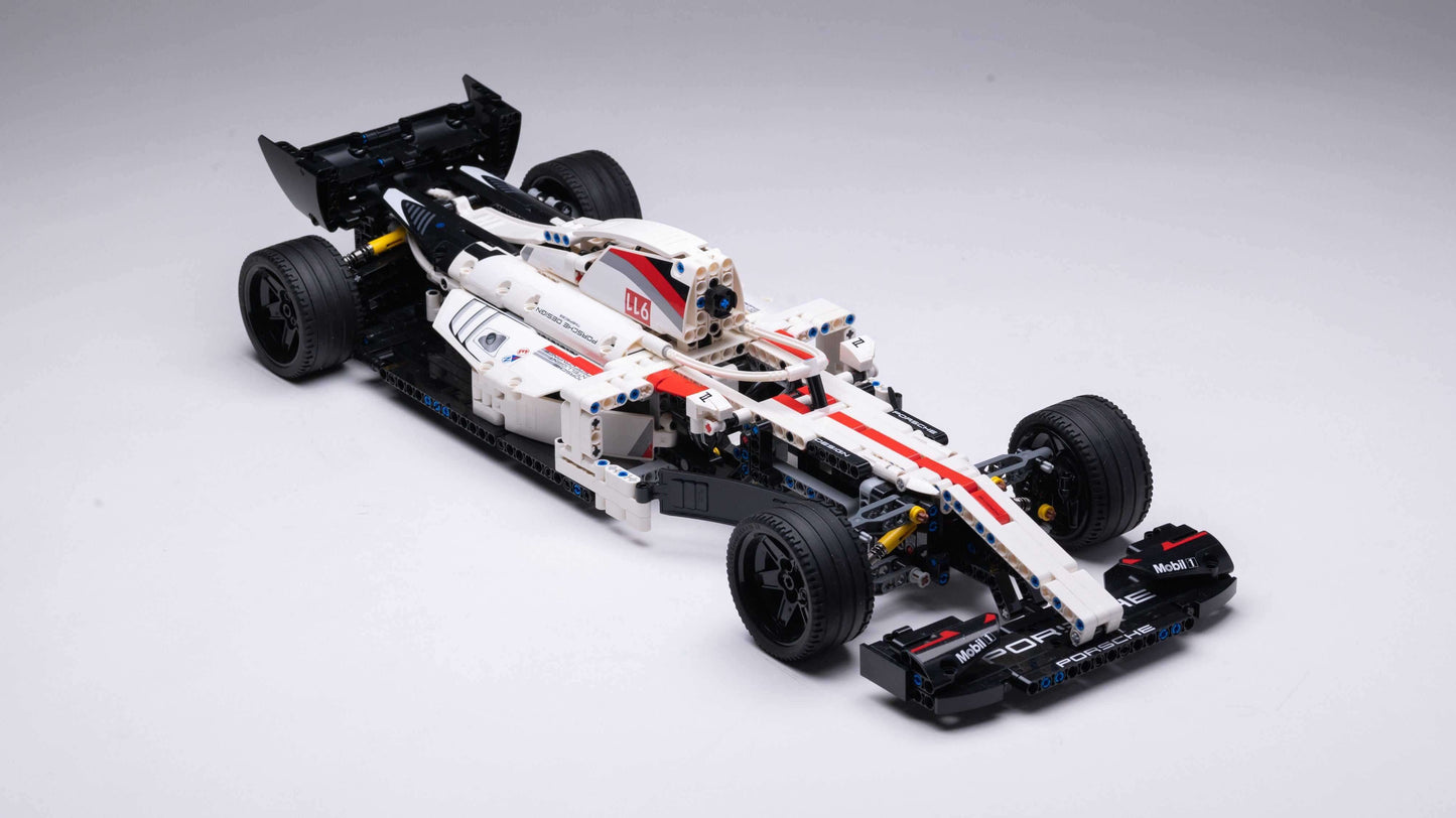 Alternative build instructions for LEGO Technic 42096：Transform your Porsche 911 RSR kit into a F1 - WW Bricks Studio Official Store