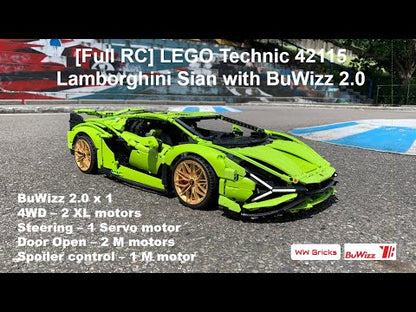 [Instructions] Motorize LEGO Technic 42115 Lamborghini Sian with BuWizz 2.0