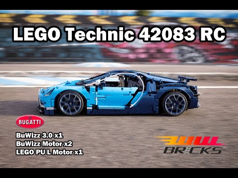 Motorize LEGO Technic 42083 Bugatti Chiron with BuWizz 3.0 and BuWizz motor
